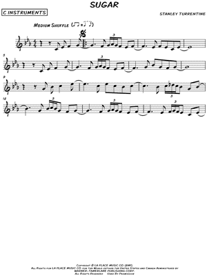 Sugar by Stanley Turrentine - Sheet Music