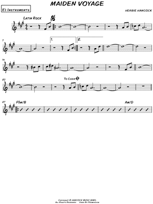 Maiden Voyage by Herbie Hancock - Sheet Music