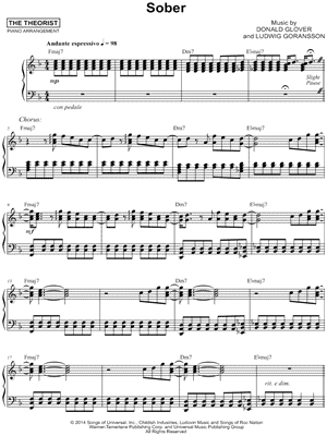 Sober by The Theorist - Sheet Music