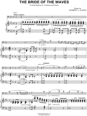THE BRIDE OF THE WAVES (Baritone or Trombone)