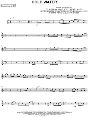 Cold Water - Bb Instrument