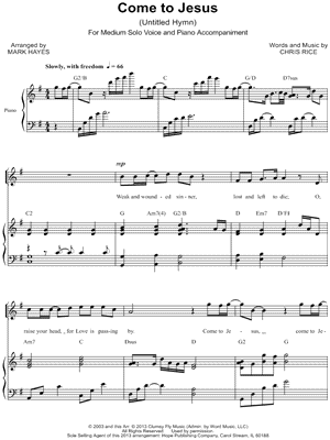 (Untitled Hymn) Come to Jesus