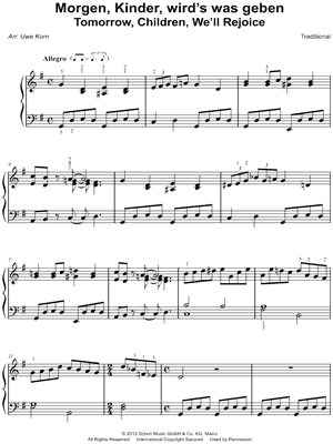 Morgen, Kinder, wird's was geben