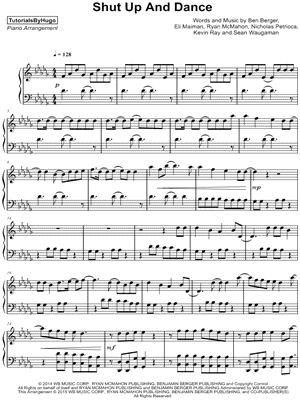 Shut Up and Dance by TutorialsByHugo - Sheet Music