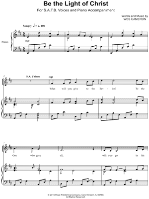 Be the Light of Christ