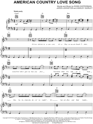 American Country Love Song