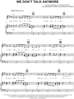 We Don't Talk Anymore