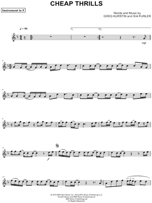 Cheap Thrills - F Instrument
