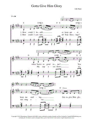 Gotta Give Him Glory