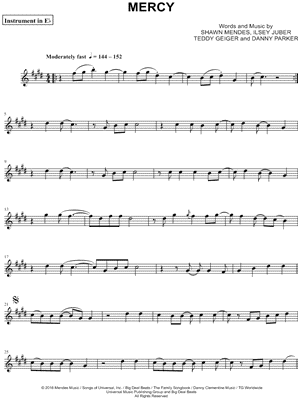 Mercy - Eb Instrument