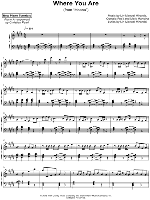Where You Are by Christian Pearl - Sheet Music
