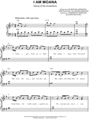 I Am Moana (Song of the Ancestors)