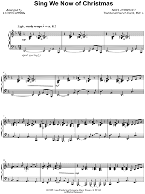 Sing We Now of Christmas