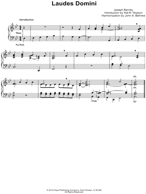 Laudes Domini by John A. Behnke - Sheet Music