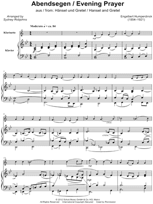 Abends will ich schlafen gehen