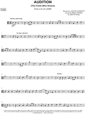 Audition (The Fools Who Dream) - Viola