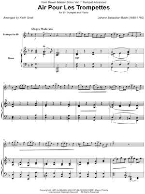 Air Pour les Trompettes - Trumpet & Piano