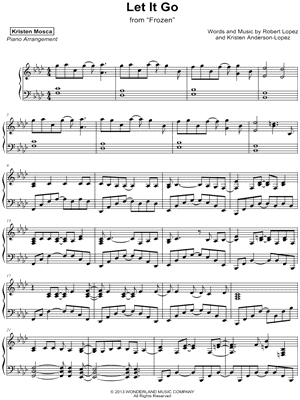Let It Go by Kristen Mosca - Sheet Music