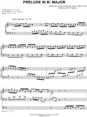 Prelude In Bb Major