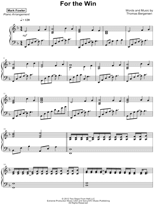 For the Win by Mark Fowler - Sheet Music