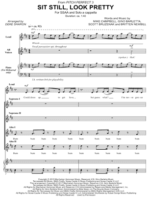 Sit Still, Look Pretty from Pitch Perfect 3 - Sheet Music