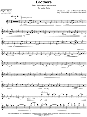 Brothers by Taylor Davis - Sheet Music