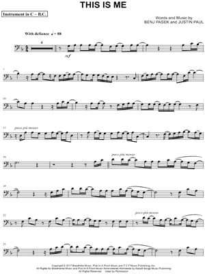 This Is Me - Bass Clef Instrument
