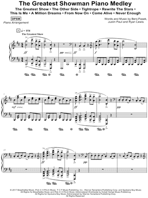 The Greatest Showman Piano Medley