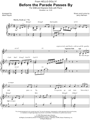 Before the Parade Passes By