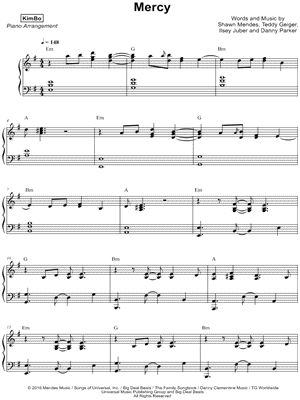 Mercy by KimBo - Sheet Music