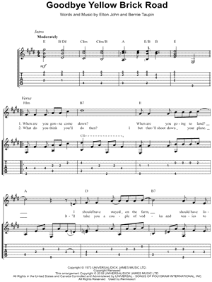 Goodbye Yellow Brick Road