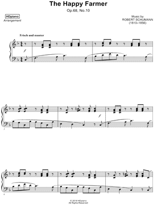 The Happy Farmer by HDpiano - Sheet Music