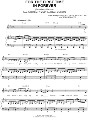 For the First Time in Forever