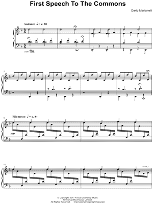 First Speech To The Commons