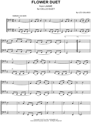 Flower Duet from Lakmé - Sheet Music