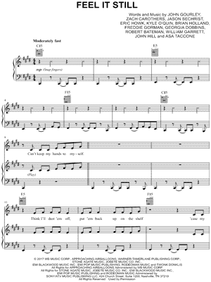 Feel It Still by Pentatonix - Sheet Music