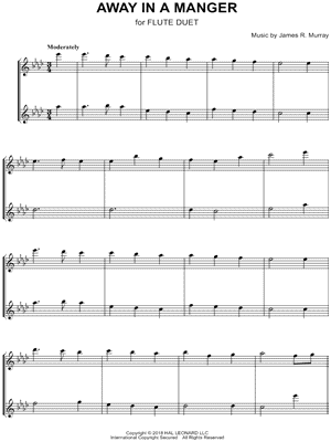 Away in a Manger - Flute Duet