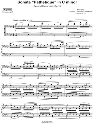 Piano Sonata No. 8 in C minor, Op.13 "Pathetique Sonata"