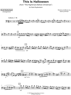 This Is Halloween by Scott Sutherland - Sheet Music