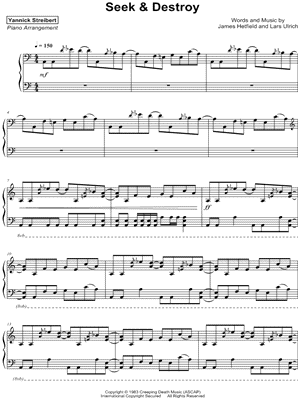 Seek & Destroy by Yannick Streibert - Sheet Music