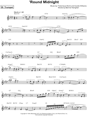 'Round Midnight by Arturo Sandoval - Sheet Music