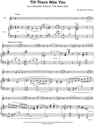 Till There Was You from The Music Man - Sheet Music