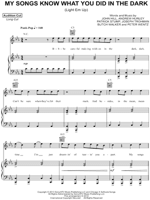 My Songs Know What You Did In the Dark