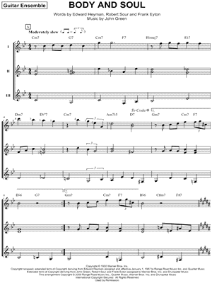 Body and Soul - Guitar Trio