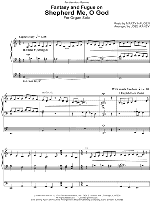 Shepherd Me, O God by Joel Raney - Sheet Music