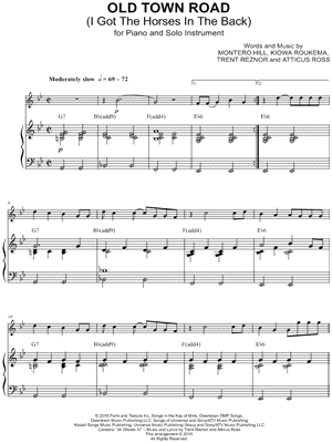 Old Town Road - Piano Accompaniment