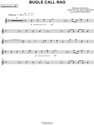 Bugle Call Rag - Bb Instrument