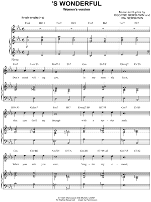 'S Wonderful [women's version]