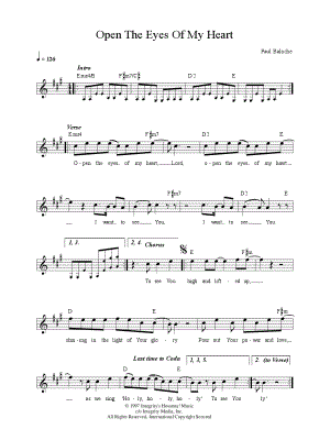 Open the Eyes of My Heart