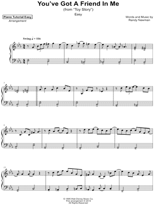 You've Got a Friend in Me [easy] by Piano Tutorial Easy - Sheet Music